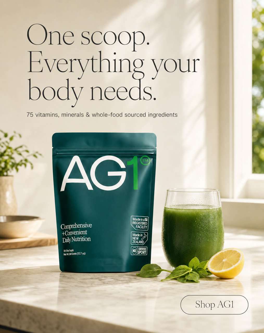 AG1 static ad