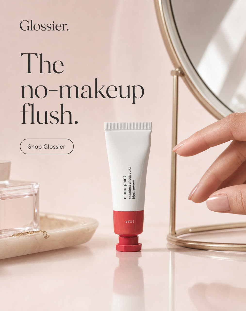 Glossier static ad